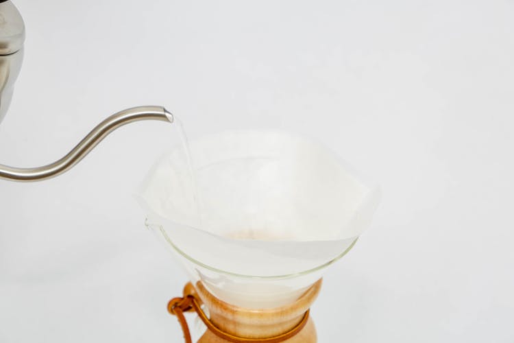 Place the filter paper in the chemex