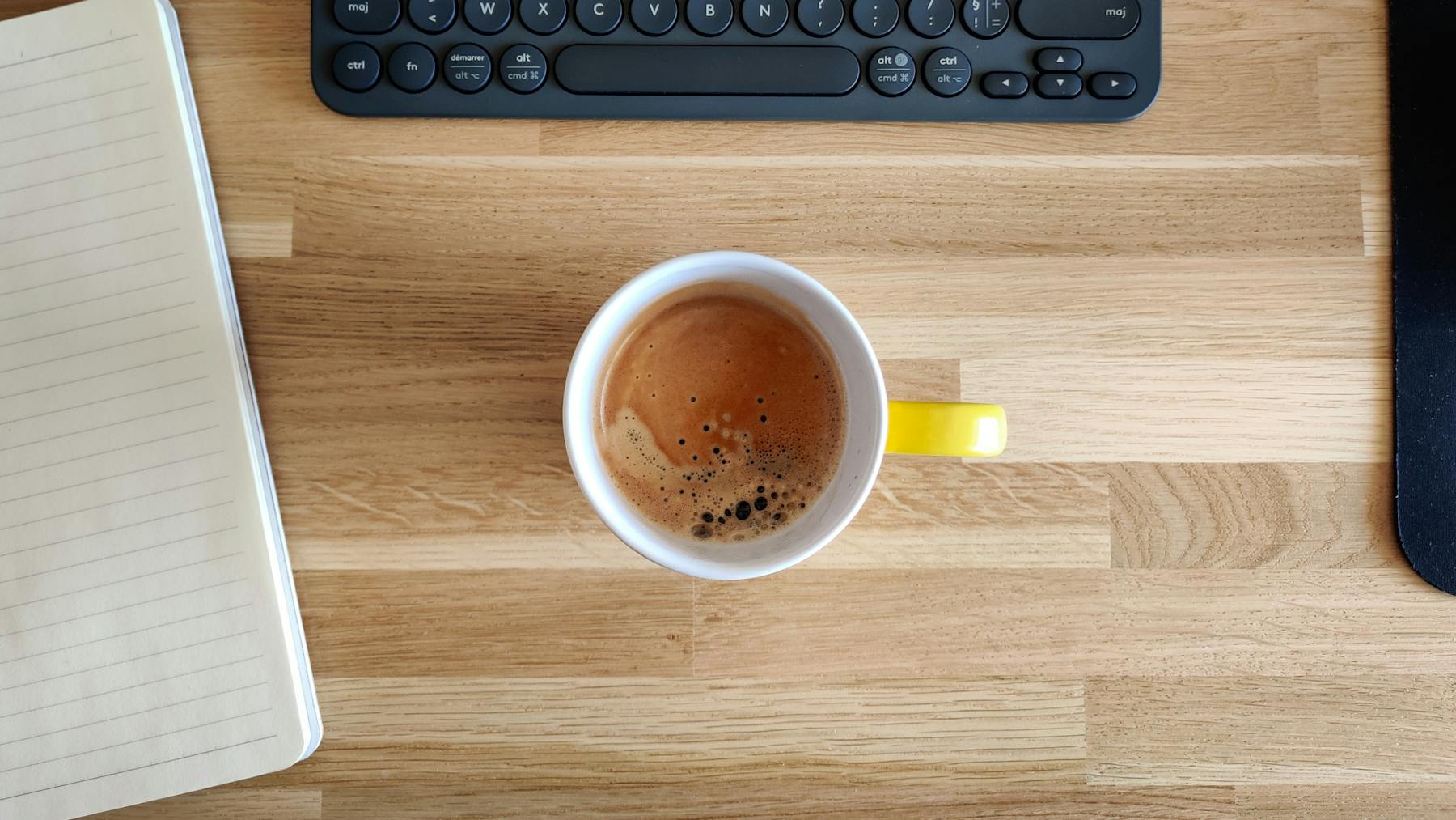 Coffee with keyboard